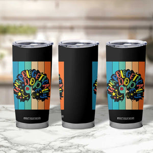 Black Girl Magic Pride Tumbler Cup Unapologetically Dope Retro Sunset TS12 Print Your Wear