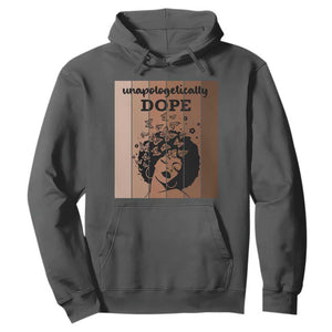 Inspirational Black Women Gift Hoodie Unapologetically Dope TS12 Dark Heather Print Your Wear