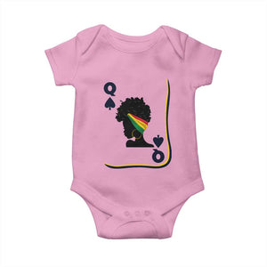 Black Woman Gift Baby Onesie Melanin Queen Card TS12 Light Pink Print Your Wear