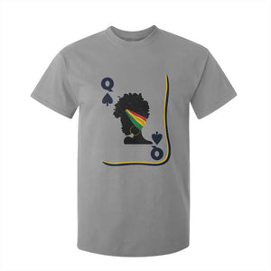 Black Woman Gift T Shirt For Kid Melanin Queen Card TS12 Sport Gray Print Your Wear
