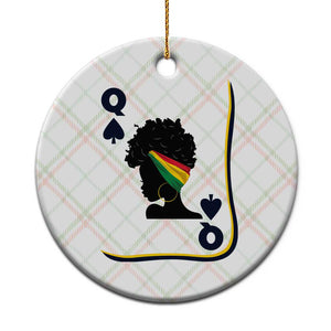 Black Woman Gift Ceramic Ornament Melanin Queen Card TS12 1pc Christmas Plaid Print Your Wear