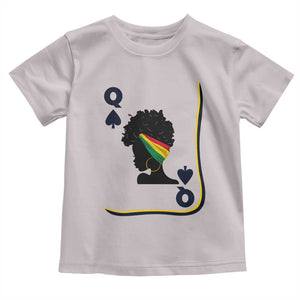 Black Woman Gift Toddler T Shirt Melanin Queen Card TS12 Ice Gray Print Your Wear