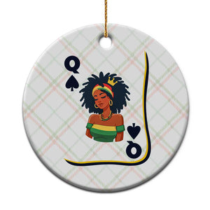 Queen Of Spades Black Girl Ceramic Ornament African American Women Pride TS12 1pc Christmas Plaid Print Your Wear