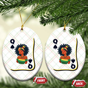 Queen Of Spades Black Girl Ceramic Ornament African American Women Pride TS12 Print Your Wear