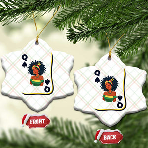 Queen Of Spades Black Girl Ceramic Ornament African American Women Pride TS12 Print Your Wear