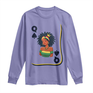 Queen Of Spades Black Girl Long Sleeve Shirt African American Women Pride TS12 Violet Print Your Wear