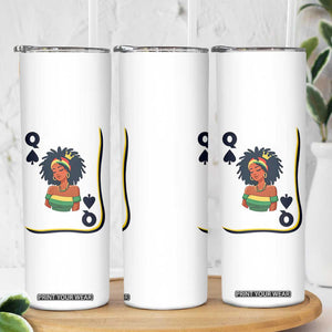 Queen Of Spades Black Girl Skinny Tumbler African American Women Pride TS12 Print Your Wear