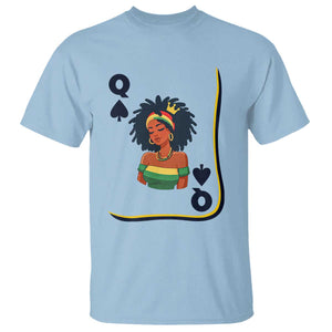 Queen Of Spades Black Girl T Shirt African American Women Pride TS12 Light Blue Print Your Wear