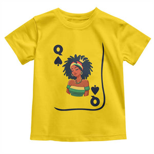 Queen Of Spades Black Girl Toddler T Shirt African American Women Pride TS12 Daisy Print Your Wear