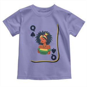 Queen Of Spades Black Girl Toddler T Shirt African American Women Pride TS12 Violet Print Your Wear