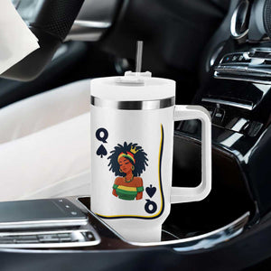 Queen Of Spades Black Girl Tumbler With Handle African American Women Pride TS12 Print Your Wear