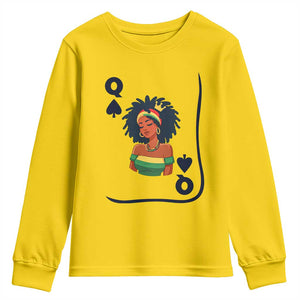 Queen Of Spades Black Girl Youth Sweatshirt African American Women Pride TS12 Daisy Print Your Wear