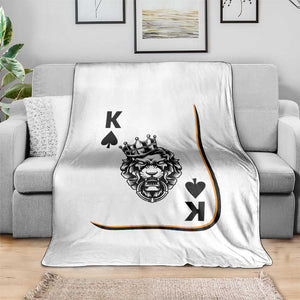 Black King Lion Throw Blanket African American Black History Month Gift TS12 Print Your Wear
