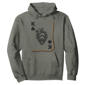 Black King Lion Hoodie African American Black History Month Gift TS12 Military Green Print Your Wear