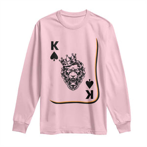 Black King Lion Long Sleeve Shirt African American Black History Month Gift TS12 Light Pink Print Your Wear