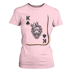Black King Lion T Shirt For Women African American Black History Month Gift TS12 Light Pink Print Your Wear