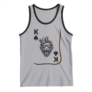 Black King Lion Tank Top African American Black History Month Gift TS12 Athletic Heather Black Print Your Wear