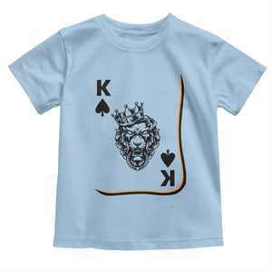 Black King Lion Toddler T Shirt African American Black History Month Gift TS12 Light Blue Print Your Wear