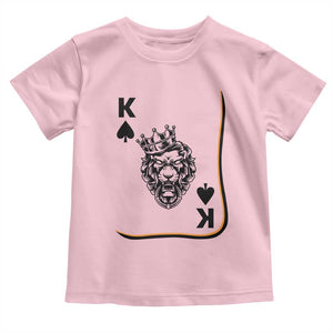 Black King Lion Toddler T Shirt African American Black History Month Gift TS12 Light Pink Print Your Wear