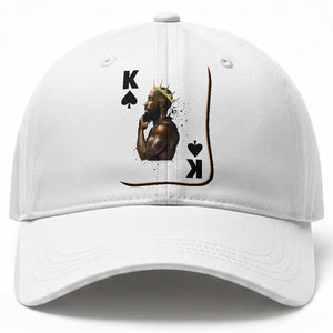 King Of Spades Black Man Baseball Cap African American Men Pride TS12 Print Your Wear