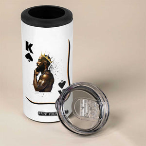King Of Spades Black Man 4 in 1 Can Cooler Tumbler African American Men Pride TS12 Print Your Wear
