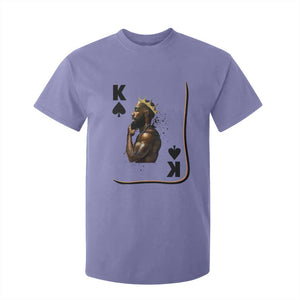 King Of Spades Black Man T Shirt For Kid African American Men Pride TS12 Violet Print Your Wear