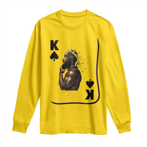 King Of Spades Black Man Long Sleeve Shirt African American Men Pride TS12 Daisy Print Your Wear