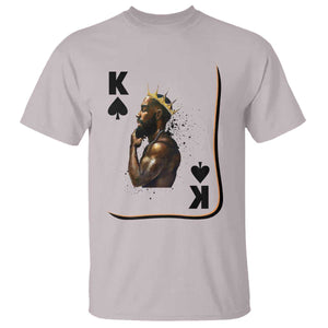 King Of Spades Black Man T Shirt African American Men Pride TS12 Ice Gray Print Your Wear