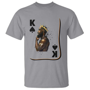 King Of Spades Black Man T Shirt African American Men Pride TS12 Sport Gray Print Your Wear