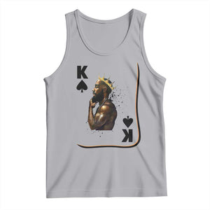 King Of Spades Black Man Tank Top African American Men Pride TS12 Athletic Heather Print Your Wear
