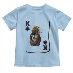King Of Spades Black Man Toddler T Shirt African American Men Pride TS12 Light Blue Print Your Wear