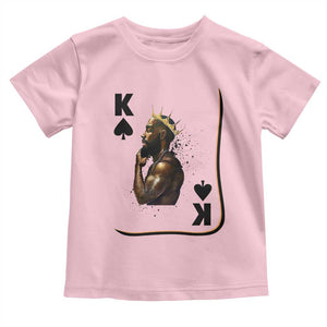 King Of Spades Black Man Toddler T Shirt African American Men Pride TS12 Light Pink Print Your Wear