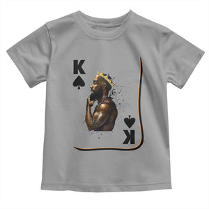 King Of Spades Black Man Toddler T Shirt African American Men Pride TS12 Sport Gray Print Your Wear