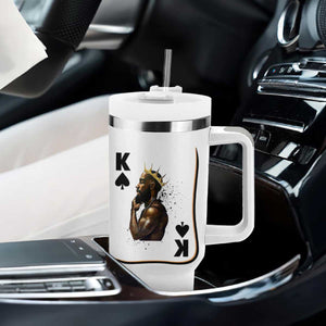 King Of Spades Black Man Tumbler With Handle African American Men Pride TS12 Print Your Wear