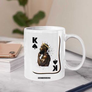 King Of Spades Black Man Coffee Mug African American Men Pride TS12 Print Your Wear