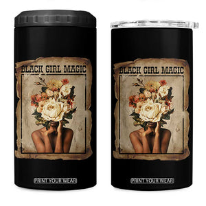 Black Girl Magic 4 in 1 Can Cooler Tumbler Feminist Black Women In History TS12 One Size: 16 oz Black Print Your Wear