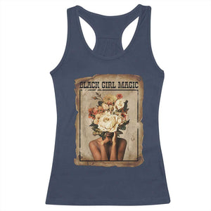 Black Girl Magic Racerback Tank Top Feminist Black Women In History TS12 Navy Print Your Wear