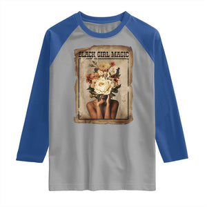 Black Girl Magic Raglan Shirt Feminist Black Women In History TS12 Sport Gray Royal Print Your Wear