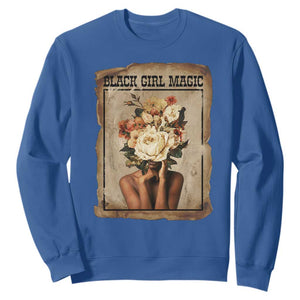 Black Girl Magic Sweatshirt Feminist Black Women In History TS12 Royal Blue Print Your Wear