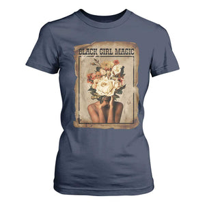 Black Girl Magic T Shirt For Women Feminist Black Women In History TS12 Navy Print Your Wear