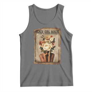 Black Girl Magic Tank Top Feminist Black Women In History TS12 Black Heather Print Your Wear