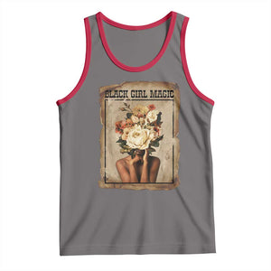 Black Girl Magic Tank Top Feminist Black Women In History TS12 Deep Heather Red Print Your Wear
