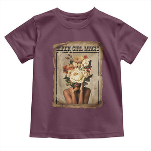 Black Girl Magic Toddler T Shirt Feminist Black Women In History TS12 Maroon Print Your Wear