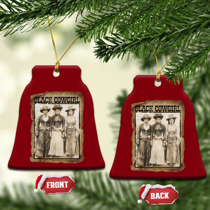 Black Cowgirl Pride Ceramic Ornament Western Black History Month Gift TS12 Print Your Wear
