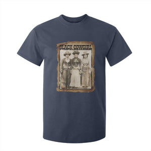 Black Cowgirl Pride T Shirt For Kid Western Black History Month Gift TS12 Navy Print Your Wear