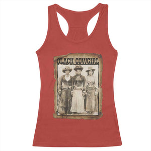 Black Cowgirl Pride Racerback Tank Top Western Black History Month Gift TS12 Red Print Your Wear