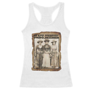 Black Cowgirl Pride Racerback Tank Top Western Black History Month Gift TS12 White Print Your Wear