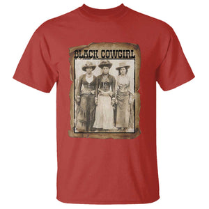 Black Cowgirl Pride T Shirt Western Black History Month Gift TS12 Red Print Your Wear
