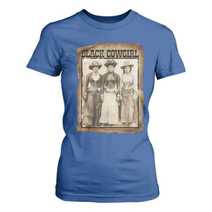 Black Cowgirl Pride T Shirt For Women Western Black History Month Gift TS12 Royal Blue Print Your Wear