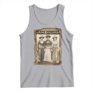 Black Cowgirl Pride Tank Top Western Black History Month Gift TS12 Athletic Heather Print Your Wear